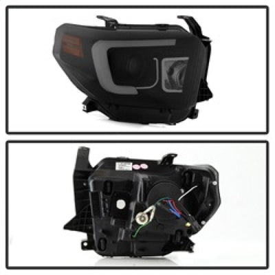 Spyder Toyota Tundra 2014-2016 Projector Headlights Light Bar DRL Black Smoke PRO-YD-TTU14-DRL-BSM 5080165