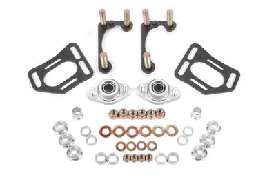 BMR Suspension BMR 90-93 Fox Mustang Caster Camber Plates - Black Hammertone WAK731H