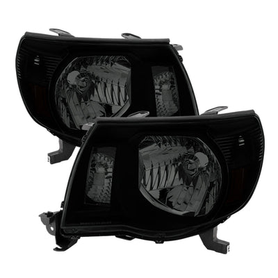 SPYDER Xtune Toyota Tacoma 05-11 Amber Crystal Headlights Black Smoked HD-JH-TT05-AM-BSM 9030420