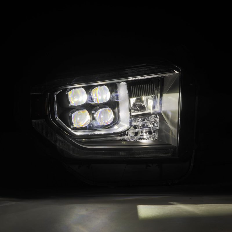 AlphaRex 14-21 Toyota Tundra MK II NOVA-Series LED Projector Headlights Black
