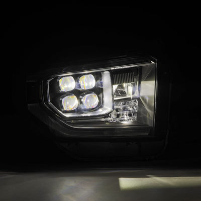 AlphaRex 14-21 Toyota Tundra NOVA-Series LED Proj Headlights Blk w/Actv Light & Seq. Sig + DRL 880833 *Discontinued