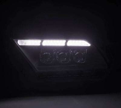 AlphaRex 10-12 Ford Mustang NOVA-Series LED Projector Headlights Blk w/Activ Light & Seq.Sig /SB DRL 880489 *Discontinued