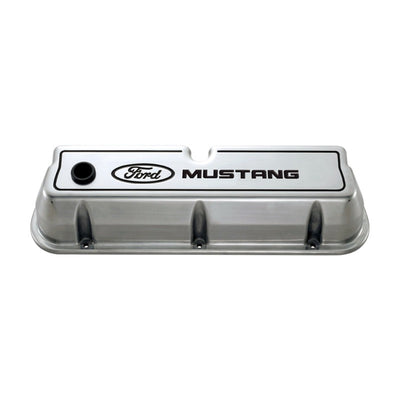 Ford Die Cast Alm Valve Cover Set w/Mustang Logo FRD302-030