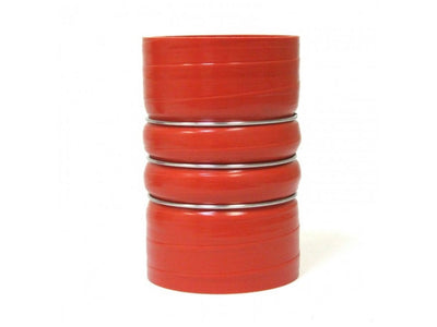 HPS Performance Products HPS 3-11/16" ID, 6" Length, Silicone Charge Air Cooler CAC Hose Double Hump Coupler Bellow Hot Side, Ultra High Temp 4-ply Aramid Reinforced, 93mm ID