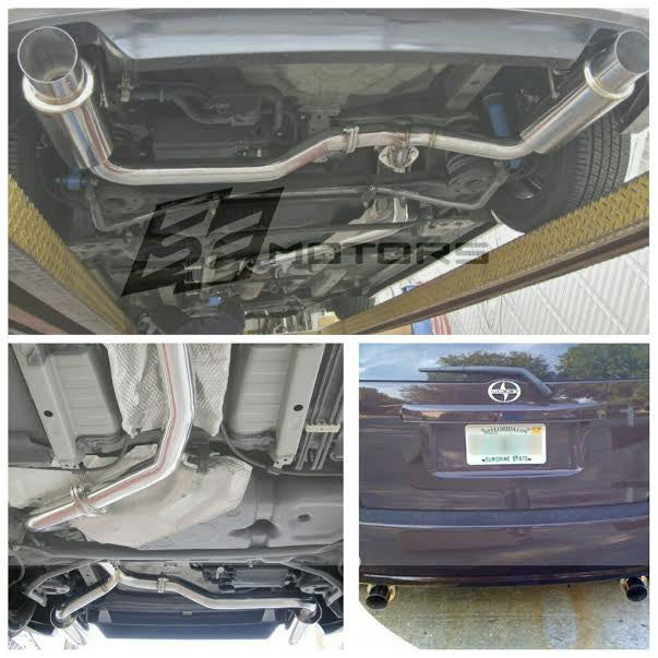 Tsudo Fireball Dual Muffler Axle-Back Exhaust for 2008-2016 Scion xB