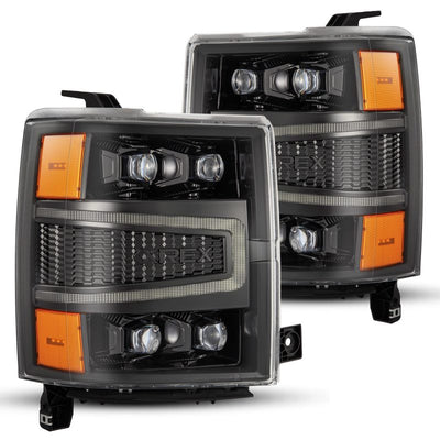AlphaRex 04-15 Chevy 1500 NOVA-Series LED Proj Headlights Alpha BL w/Activ Light/Seq Signal & SB DRL 880241 *Discontinued