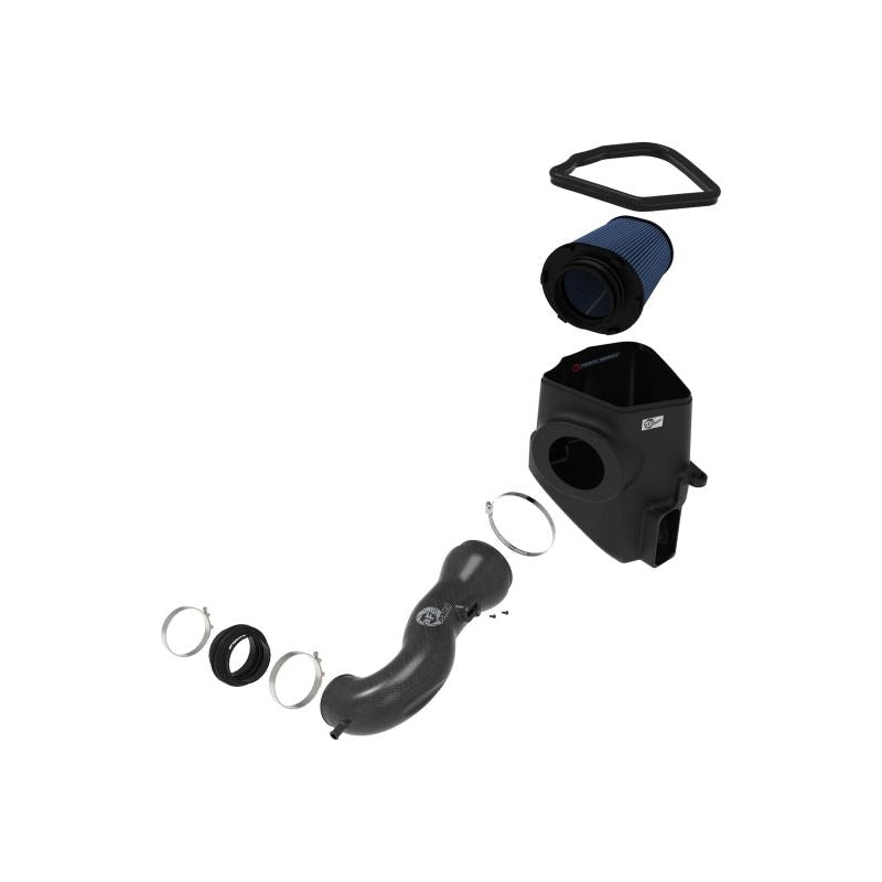 aFe 19-20 GM Trucks 5.3L/6.2L Track Series Carbon Fiber Cold Air Intake System With Pro 5R Filters