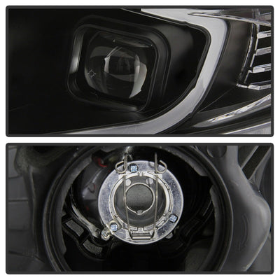 SPYDER xTune 09-14 Acura TSX Projector Headlights - Light Bar DRL - Black (PRO-JH-ATSX09-LB-BK) 9042218