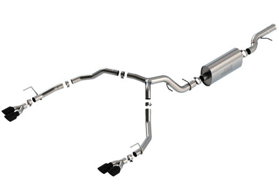 Borla 21-22 Chevrolet Tahoe 6.2L V8 2/4WD 4DR T-304 SS Touring Cat-Back Exhaust w/ Black Chrome Tips 140858BC