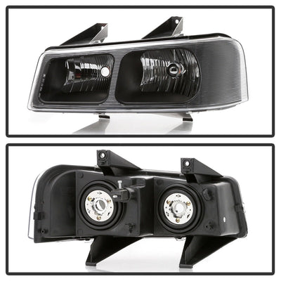 SPYDER xTune 03-17 Chevrolet Express 1500 OEM Style Headlights - Black (HD-JH-CEX03-OE-BK) 9042485