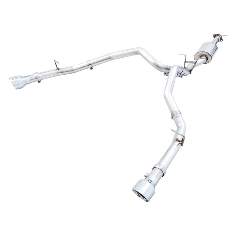 AWE Tuning 19-21 RAM 1500 5.7L (w/Cutouts) 0FG Dual Rear Exit Cat-Back Exhaust - Chrome Silver Tips