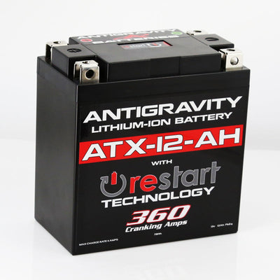 Antigravity Batteries Antigravity YTX12B-BS Lithium Battery w/Re-Start AG-ATX12-AH-RS