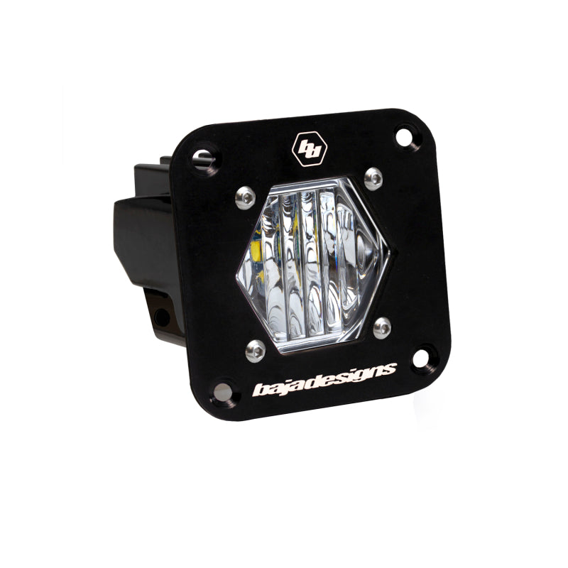 Baja Designs S1 Black Flush Mount Auxiliary Light Pod - Wide Cornering