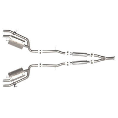 aFe 22-23 Kia Stinger L4-2.5L Turbo Gemini XV 3in to Dual 2-1/2in Cat-Back Exhaust System w/ Cut-Out