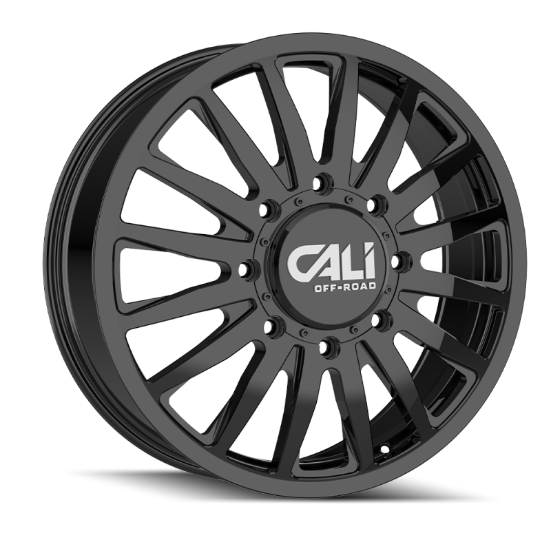 Cali Off-Road 9110D Summit Dually 22x8.25 / 8x200 BP / 115mm Offset / 142mm Hub Gloss Black Wheel 9110D-22877GBF115