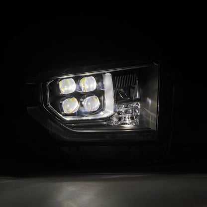 AlphaRex 14-21 Toyota Tundra MK II NOVA-Series LED Projector Headlights Black