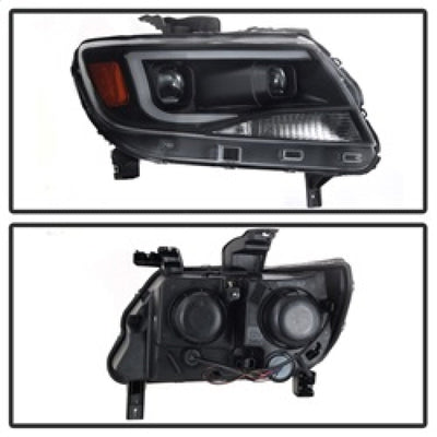 SPYDER xTune Chevy Colorado 15-17 Halogen Only Projector Headlights - DRL - Black PRO-JH-CCO04-LBDRL-BK 9039287