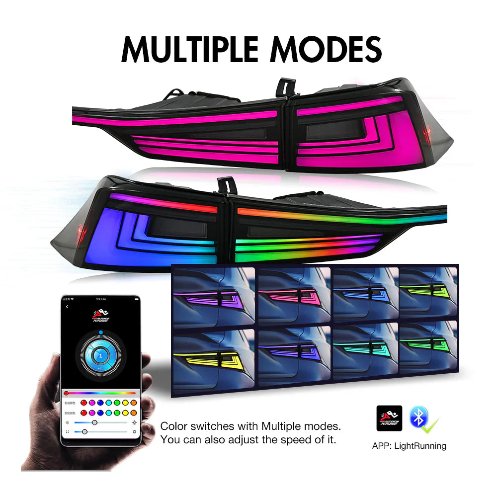 NTXGlow RGB Tail Lights 2014-2021 Lexus IS250 IS300 IS350 IS500 IS200t
