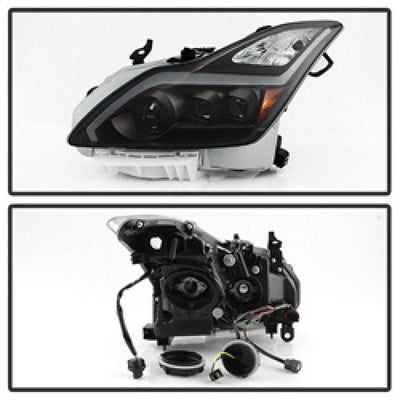 SPYDER xTune Infiniti G37 Coupe (non-AFS) 08-15 Projector Headlights - Black PRO-JH-IG3708-2D-LB-BK 9039331