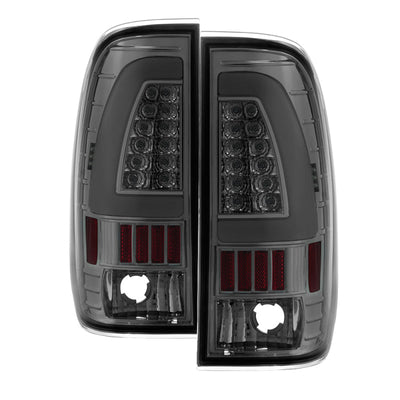SPYDER xTune Ford F150 Styleside 97-03 Light Bar LED Tail Lights - Smoke ALT-ON-FF15097-LBLED-SM 5082107