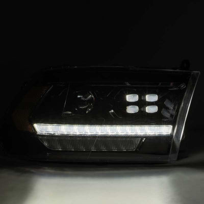 AlphaRex 09-18 Ram Truck PRO-Series (5th Gen 2500 Style) Projector Headlights Alpha-Black