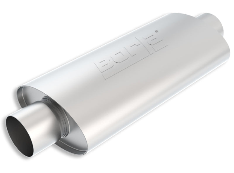 Borla XR-1 Racing Sportsman 3.5in. Outlet / 3.5in Inlet Oval Muffler - 5in Diameter x 15in Length 40946