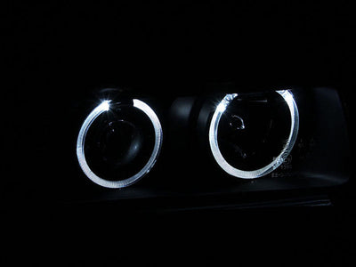 Anzo 1992-1998 BMW 3 Series E36 Projector Headlights w/ Halo Black (CCFL) G