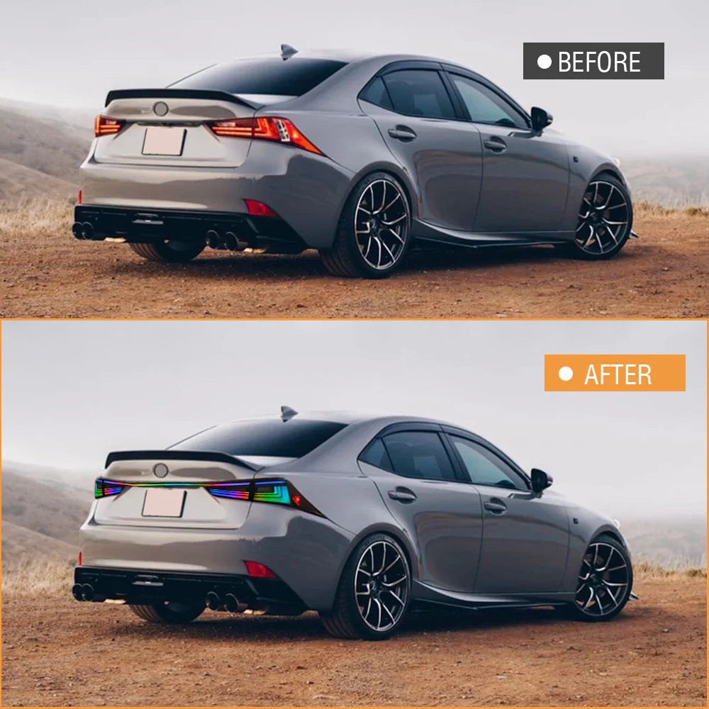 NTXGlow RGB Tail Lights 2014-2021 Lexus IS250 IS300 IS350 IS500 IS200t