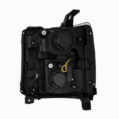 AlphaRex 16-18 Chevrolet Silverado 1500 LUXX-Series LED Projector Headlights Chrome