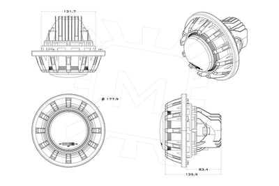 Morimoto Jeep Wrangler (JK) Super7 Headlights