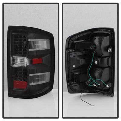 SPYDER xTune Chevy 1500 14-16 / Silverado 2500HD/3500HD LED Tail Lights - Black ALT-JH-CS14-LED-BK 9036545