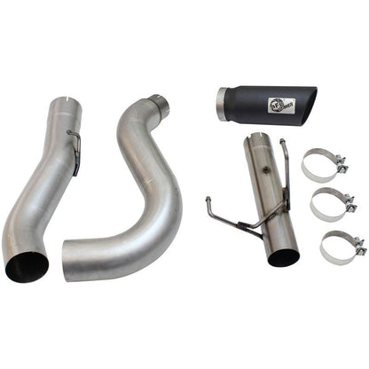 aFe MACHForce XP Exhaust Large Bore 5in DPF-Back SS 13-15 Dodge Trucks L6-6.7L (td) *Black Tip
