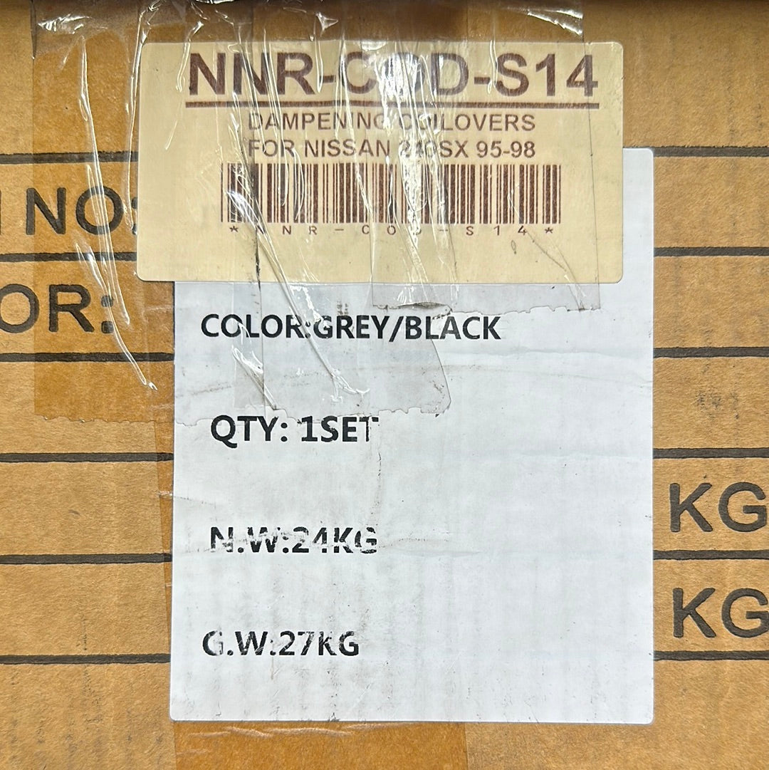 NNR-COD-S14   Dampening coilovers for Nissan 240sx 95-98