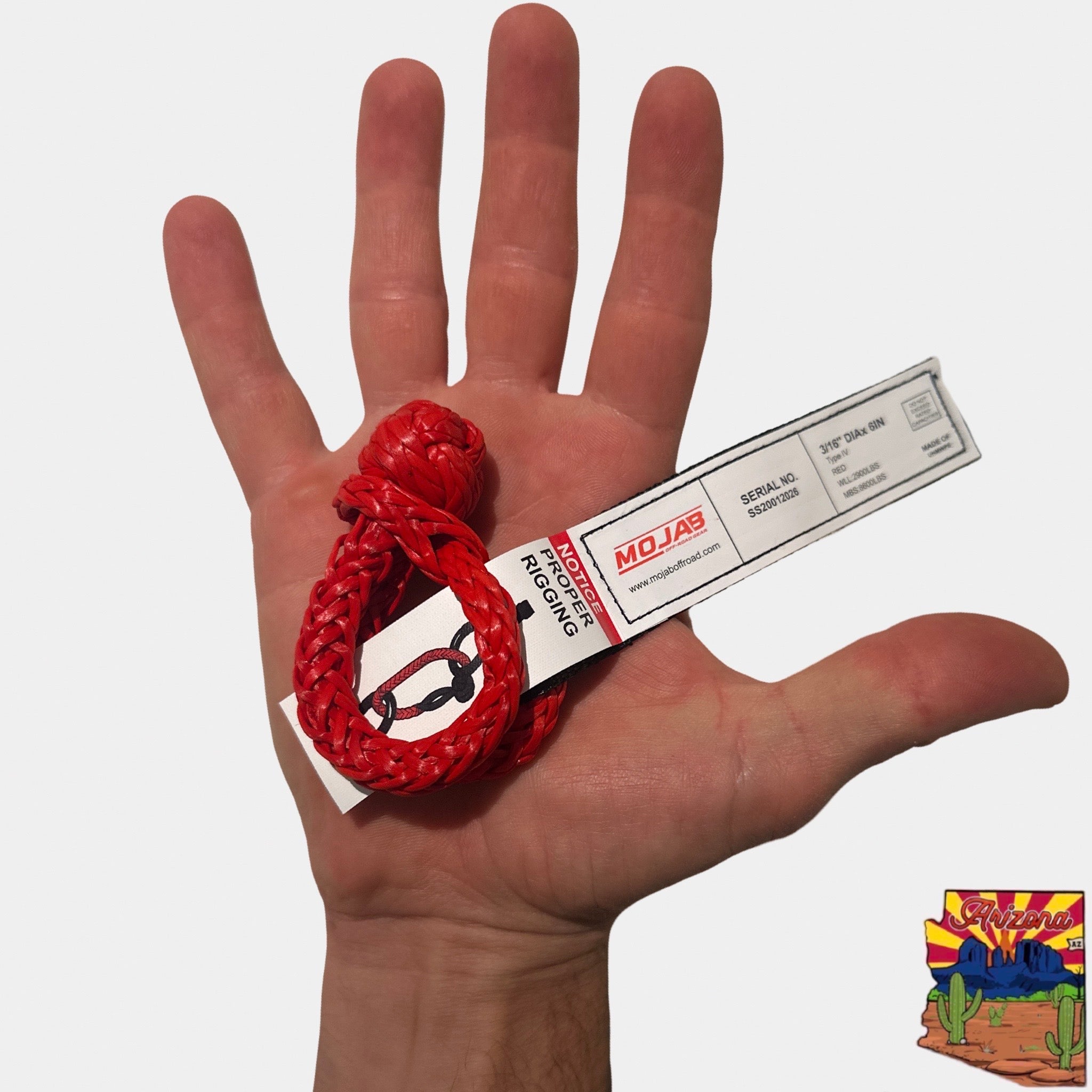 Micro Soft Shackle 3/16'' x 6'' – Keychain & Recovery (Lifetime Warranty)