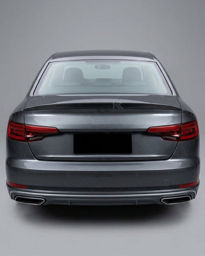 2017–2019 Audi A4 S-Line / S4 B9 Sedan Single Deck Rear Trunk Spoiler – Carbon Fiber