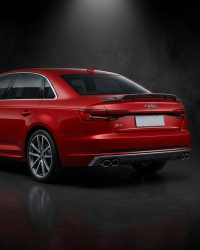 2017–2019 Audi A4 / A4 S-Line / S4 B9 Sedan R Style Ducktail Trunk Spoiler – Carbon Fiber