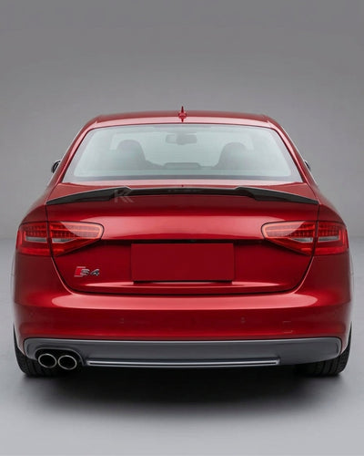 2013–2016 Audi A4 S-Line / S4 B8.5 Sedan Rear Trunk Lip Spoiler Wing – Carbon Fiber