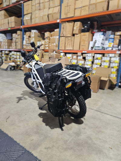 UBCO 2x2 Adventure Bike - White with Saddle Bags and speakers (DEMO)