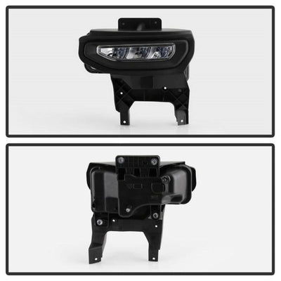 Spyder 16-18 GMC Sierra 1500 OEM Style Full LED Fog Light w/Switch - Clear (FL-GS2016-LED-C) 9043222