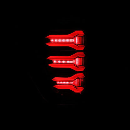 AlphaRex 21-23 Ford F150 LUXX-Series LED Tail Lights Alpha-Black