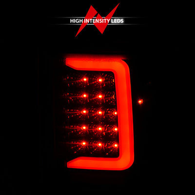 ANZO 1993-1997 Ford  Ranger LED Tail Lights w/ Light Bar Black Housing Clear Lens 311360