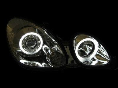 Anzo 1998-2005 Lexus Gs300 Projector Headlights w/ Halo Chrome