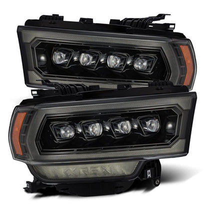 AlphaRex 19-22 Ram 2500/3500/4500/5500 NOVA-Series LED Projector Headlights Alpha-Black