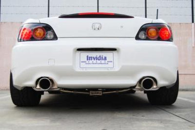 Invidia [00-09 Honda S2000] Rolled Dual Stainless Tips Q300 Cat Back Exhaust