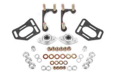 BMR Suspension BMR 90-93 Fox Mustang Caster Camber Plates - Black Hammertone WAK731H