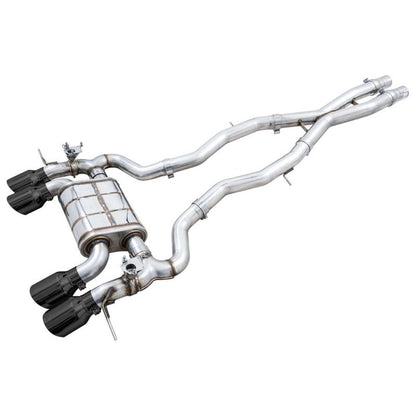 AWE SwitchPath Catback Exhaust for BMW G8X M3/M4 - Diamond Black Tips
