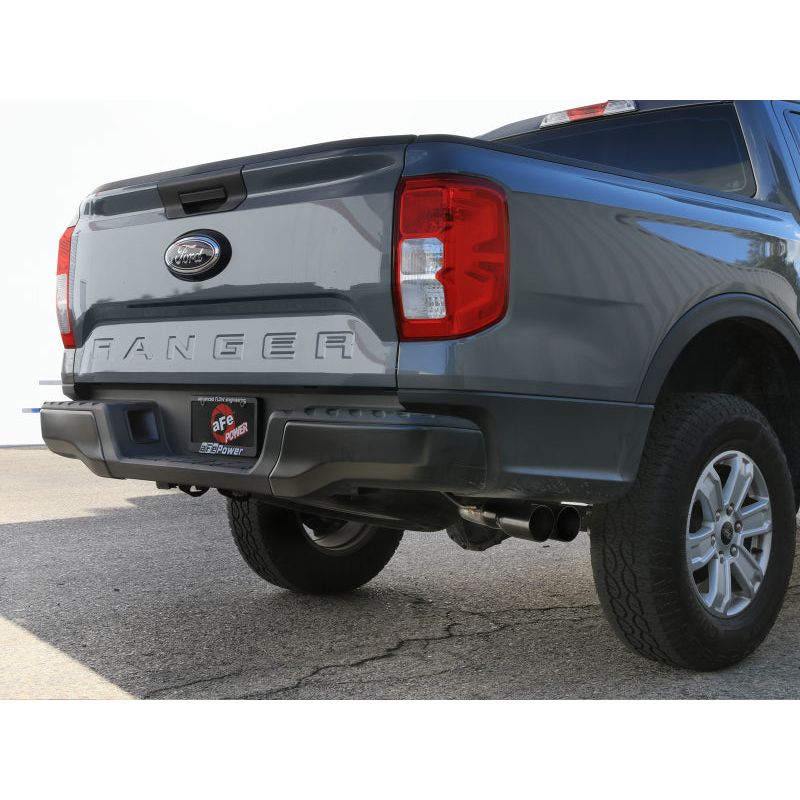 aFe 2024+ Ford Ranger L4-2.3L (t) Vulcan Series 2.5in to 3in Cat-Back Exhaust w/ Black Tip