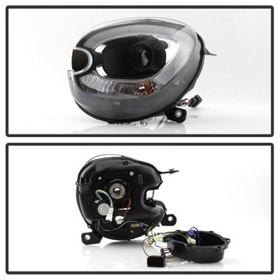 Spyder Mini Cooper Countryman 11-15 Headlights - Halogen Model Only - Black PRO-YD-MCO11-DRL-BK 5083449