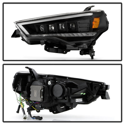 SPYDER Apex 14-20 Toyota 4Runner High-Power LED Module Headlights - Black (PRO-YD-T4R14AP-SEQ-BK) 5088697