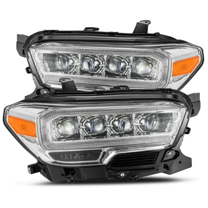 AlphaRex 16-23 Toyota Tacoma NOVA-Series LED Projector Headlights Chrome